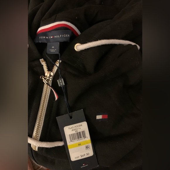 ….Tommy Hilfiger French Terry Hoodie M - Picture 9 of 11